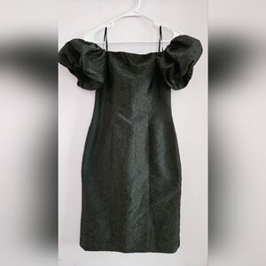 ELIZA J Elegant Black Off-Shoulder Dress